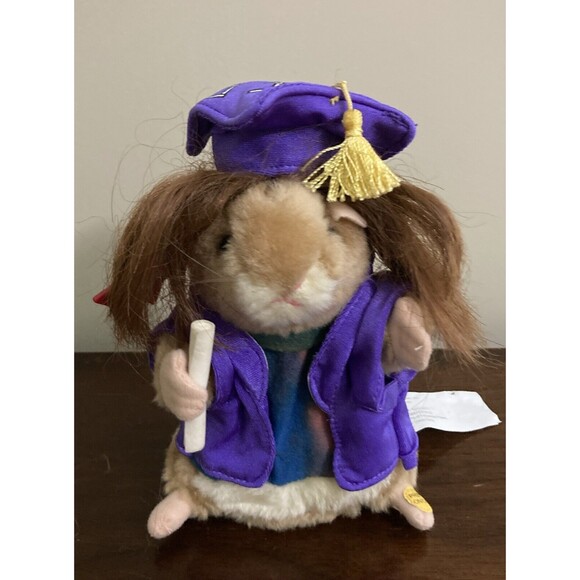 Lot of 2 Gemmy Dancing Hamsters Graduation Schools Out & Rock & Roll WORKS! - Picture 4 of 17